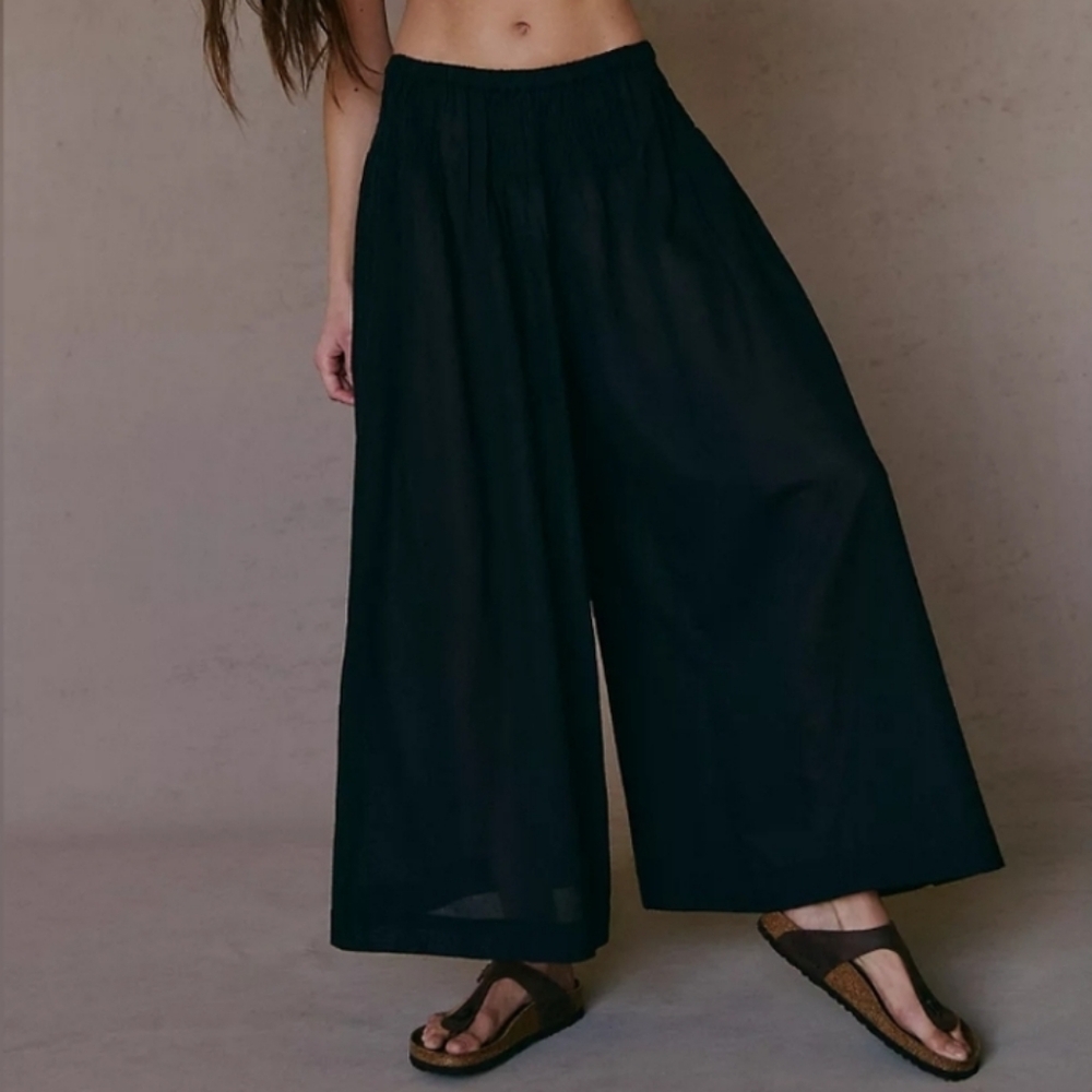 Free People free-est 'Rising Sun' Pants Black Womens Medium NWT